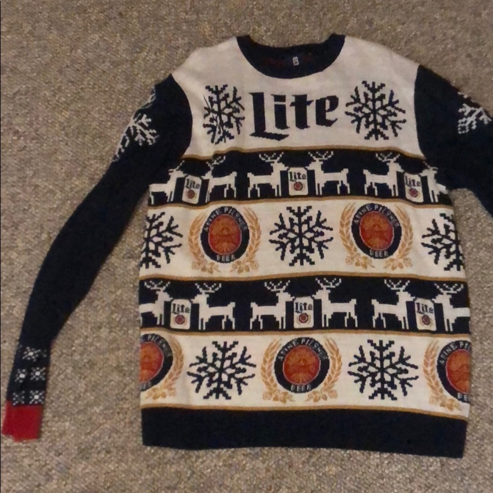 Miller Lite Christmas Sweater